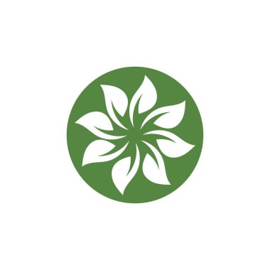 Yeşil ağaç yaprağı ekoloji doğa elementi vektörü logoları