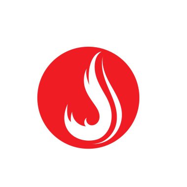 Ateş vektörü çizim şablonunu ateşle