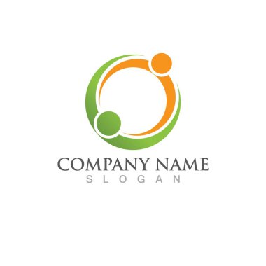 Topluluk, ağ ve sosyal simge tasarım şablonu