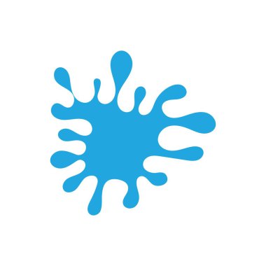 Su sıçratma doğa logosu ve sembol vektörü