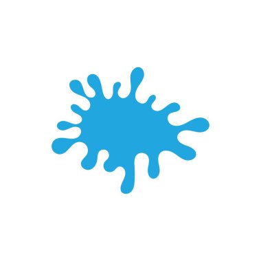 Su sıçratma doğa logosu ve sembol vektörü