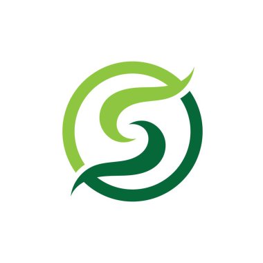  S harfi logosu İş kurumsal tasarım vektörü