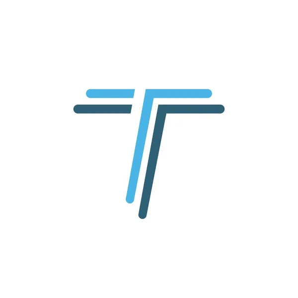 T文字のロゴと記号ベクトル — ストックベクタ