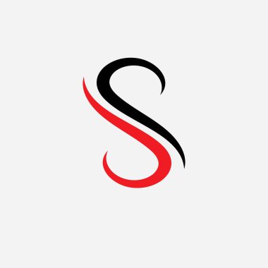  S logosu ve sembol iş tasarım vektörü