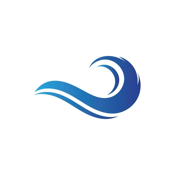 Vand Bølge Logo Vektor Ikon – Stock-vektor