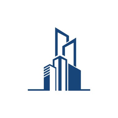 Modern basit kare çizgili sanat binası