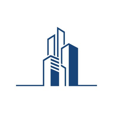 Modern basit kare çizgili sanat binası