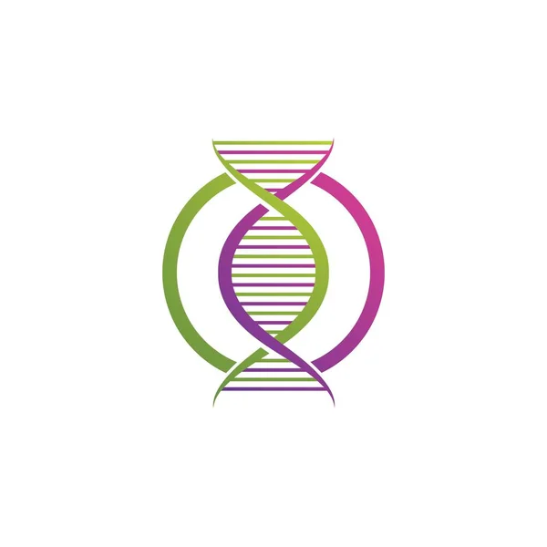 Desain Templat Gambar Logo Vektor Dna - Stok Vektor