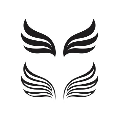 Falcon kanadı Logo Şablonu vektör çizimi tasarımı