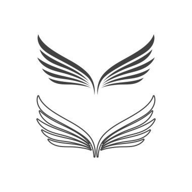 Falcon kanadı Logo Şablonu vektör çizimi tasarımı
