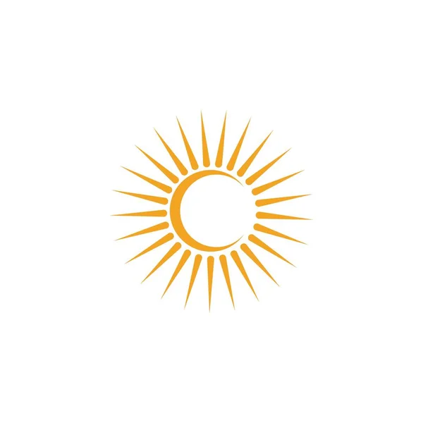 Návrh Šablony Loga Ikon Vektoru Slunce — Stockový vektor