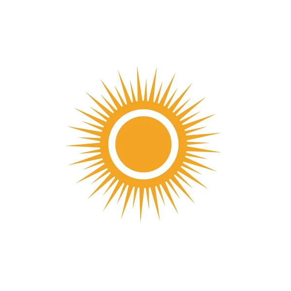 Sun Vector Ilustración Icono Logo Plantilla Diseño — Archivo Imágenes Vectoriales