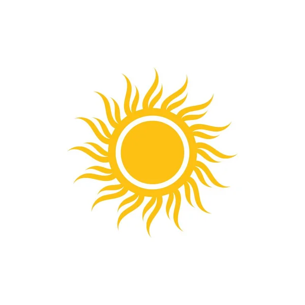 Sun Vector Ilustração Icon Logo Template Design —  Vetores de Stock