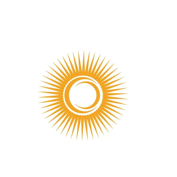 Sun Vector Ilustração Icon Logo Template Design —  Vetores de Stock