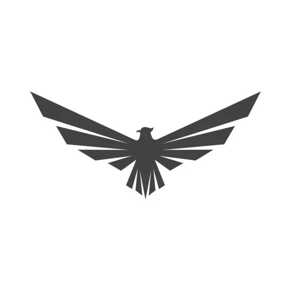 Falcon Wing Logo Plantilla Vector Ilustración Diseño — Vector de stock