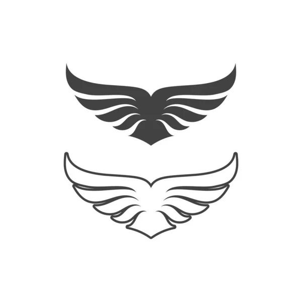 Falcon Aile Logo Modèle Vectoriel Illustration Design — Image vectorielle