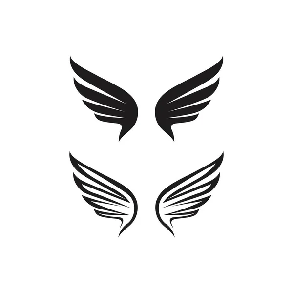 Falcon Wing Logo Template Vektor Illustration Design — Stockvektor