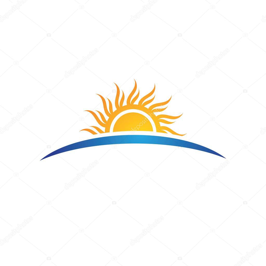 Sun Vector illustration Icon Logo Template design