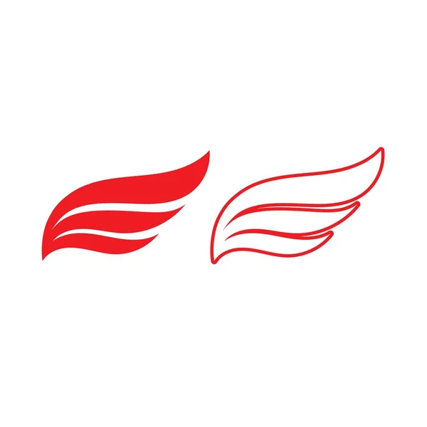 Falcon Wing Logo Template Vector Illustration — стоковий вектор