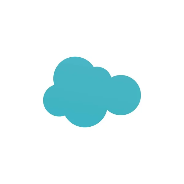 Cloud Template Vektor Icon Illustration Design — Stockvektor