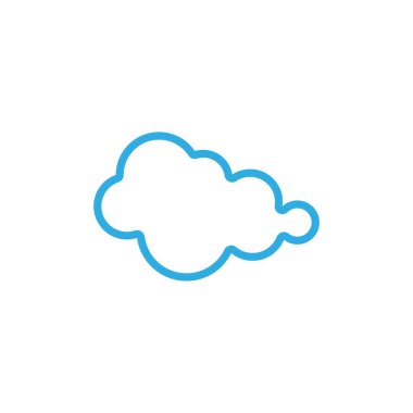 Bulut şablon vektör illüstrasyon tasarımı