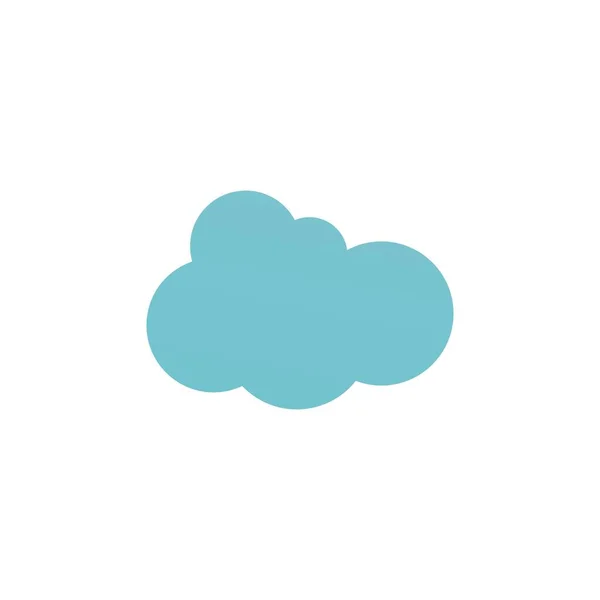 Cloud Template Vektor Icon Illustration Design — Stockvektor