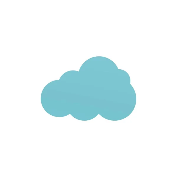 Nube Plantilla Vector Icono Ilustración Diseño — Vector de stock