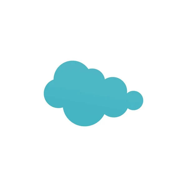 Cloud Template Vektor Icon Illustration Design — Stockvektor