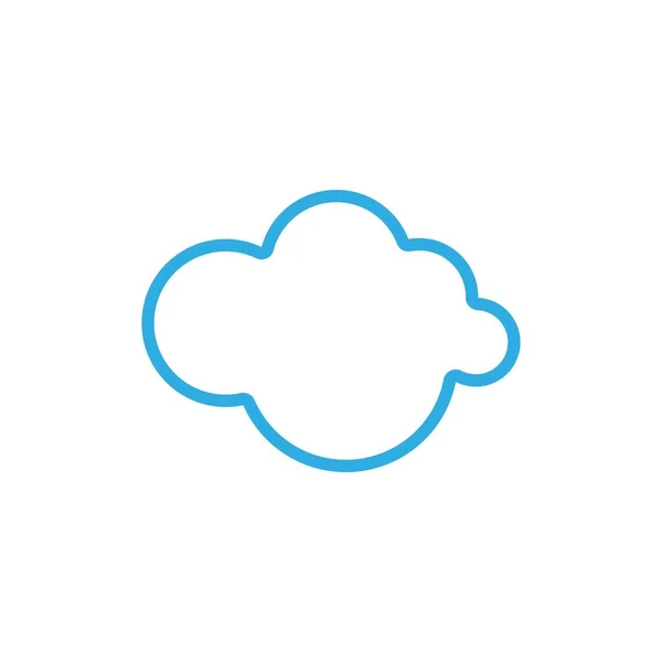 Cloud Template Vektor Icon Illustration Design — Stockvektor