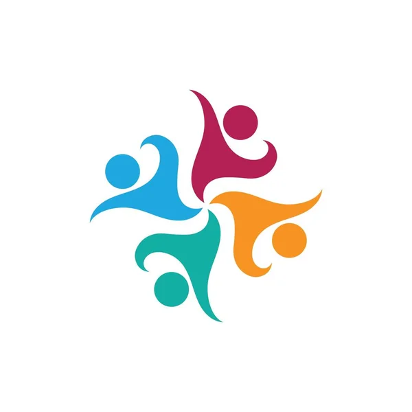 Logotipo Comunitario Familiar Social — Archivo Imágenes Vectoriales