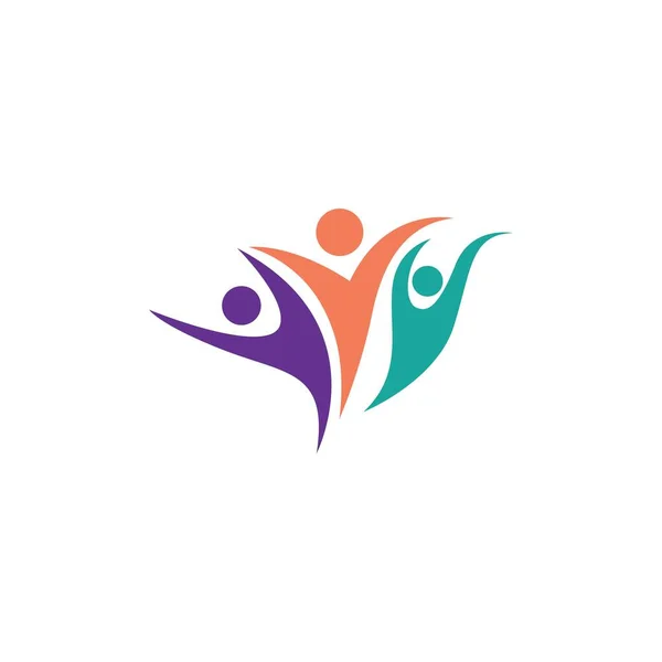 Community Group Family Social Logo — Stock Vector