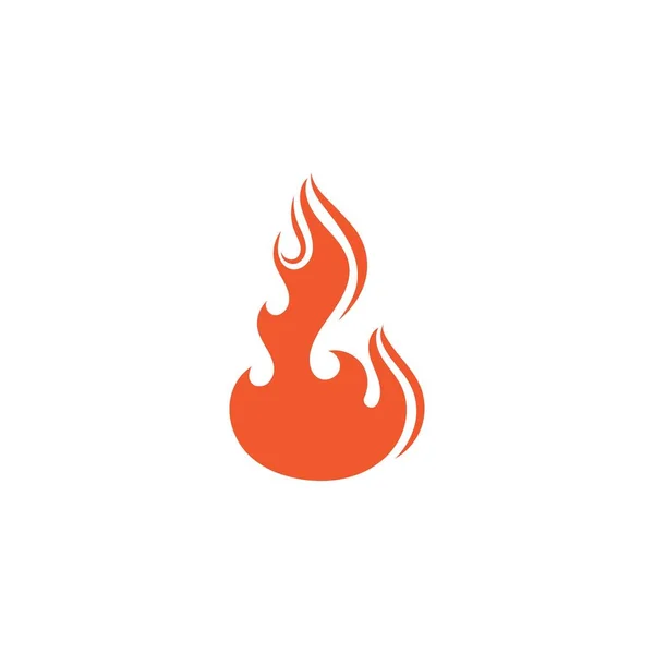 Tűz Logó Vektor Illusztráció Design Sablon — Stock Vector