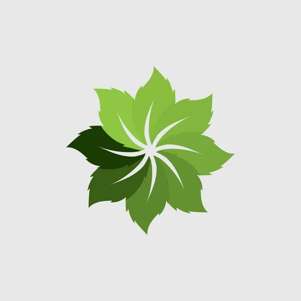 Logo Van Groene Boom Blad Ecologie Natuur Element Vector Icoon — Stockvector