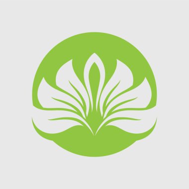 Yeşil ağaç yaprağı ekoloji doğa elementi vektörü logoları