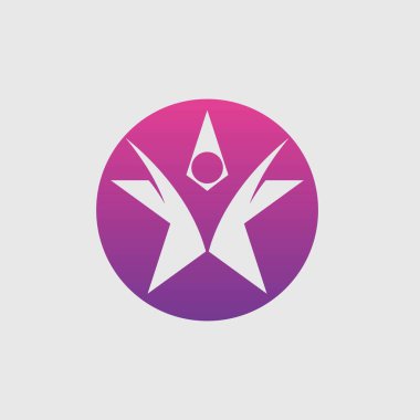 Yıldız logo vektör çizimi tasarımı