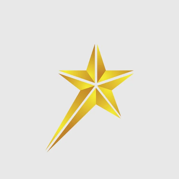 Diseño Ilustración Vector Logotipo Estrella — Vector de stock