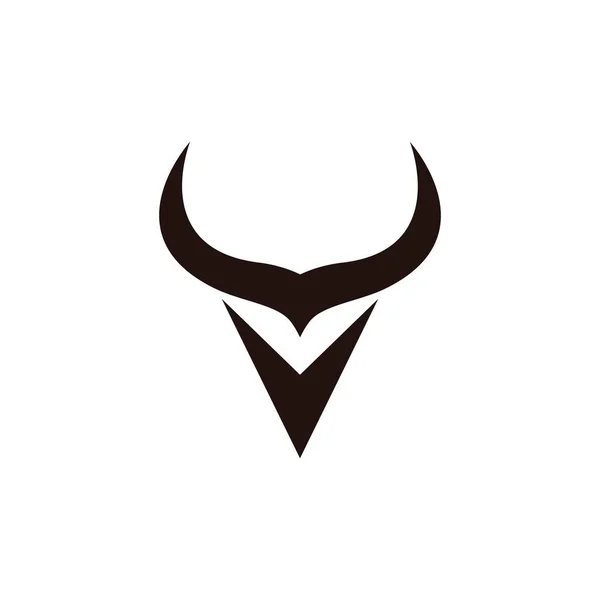 Bull Horn Naštvaný Logo Vektorový Obrázek — Stockový vektor