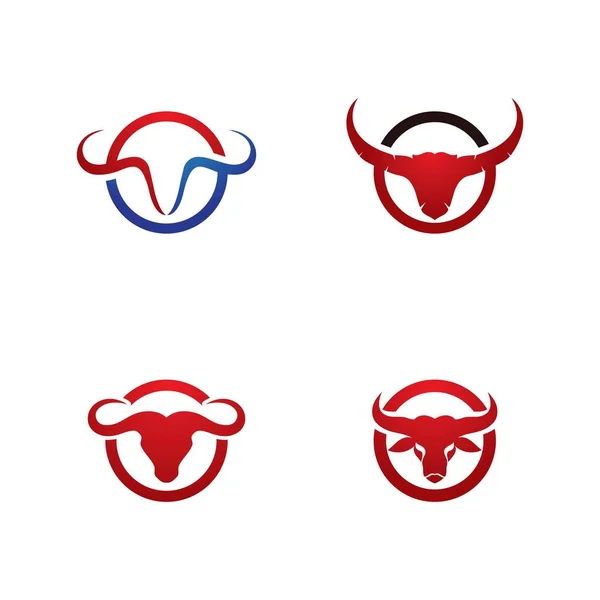 Bull Horn Angry Logo Vector Image — Stock Vector