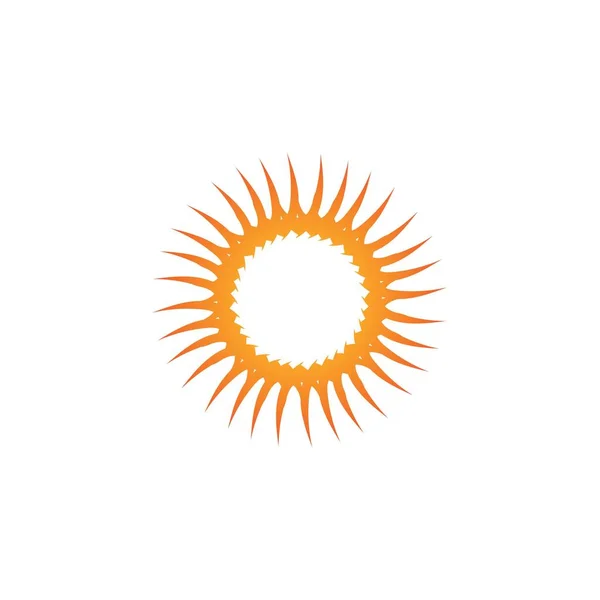 Sun Vector Ilustración Icono Logo Plantilla Diseño — Archivo Imágenes Vectoriales