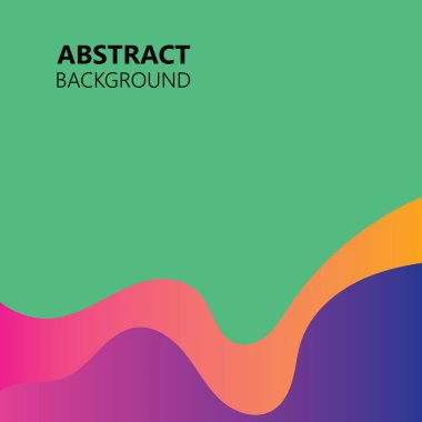 Arkaplan soyut renk dalga vektörü çizimi 