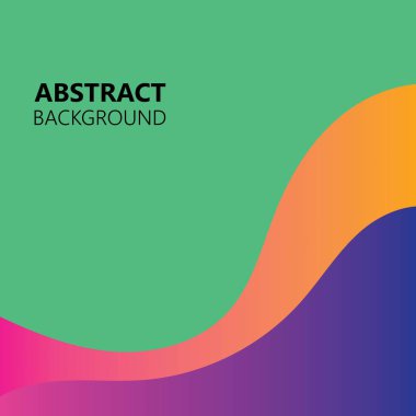 Arkaplan soyut renk dalga vektörü çizimi 