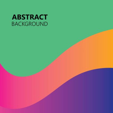 Arkaplan soyut renk dalga vektörü çizimi 