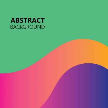 Arkaplan soyut renk dalga vektörü çizimi 