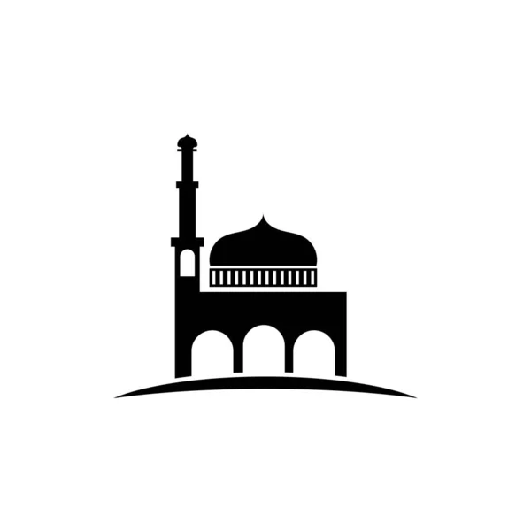 Logo Mosquée Vecteur Symbole — Image vectorielle