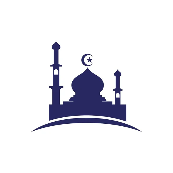 Logo Mosquée Vecteur Symbole — Image vectorielle