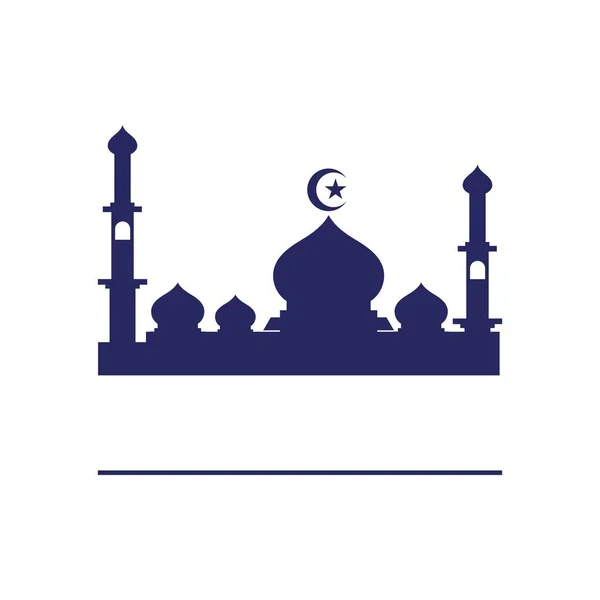 Мечеть Логотип Вектор Символов — стоковый вектор