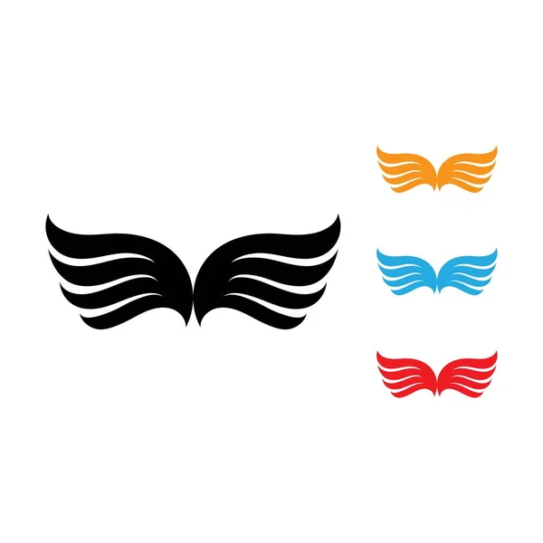 Falcon Asa Logo Template Vetor Ilustração Design — Vetor de Stock