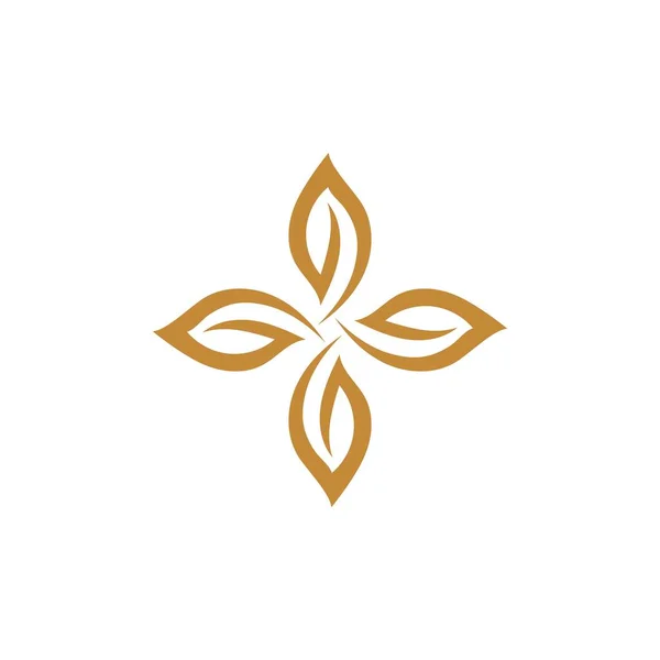 Αφηρημένη Μανδάλα Λουλούδι Στροβιλισμού Λογότυπο Εικονίδιο Διάνυσμα Σχεδιασμό Κομψό Στολίδι — Διανυσματικό Αρχείο