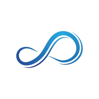 Sonsuzluk Tasarımı Vektör Simgesi Logo şablonu tasarımı