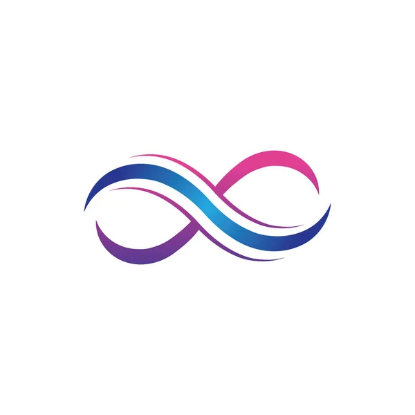 Ikona Wektorowa Infinity Design Ikona Ilustracji Projekt Szablonu Logo — Wektor stockowy
